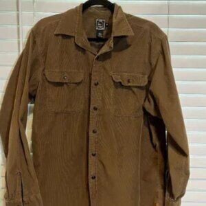 Ralph Lauren RLX Brown Corduroy Long Sleeve Button Up Shirt -‎ Size M